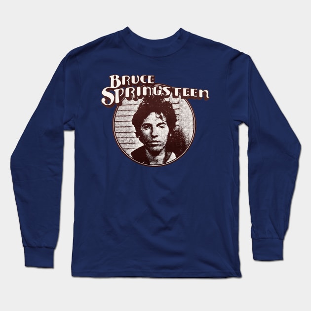 Bruce Springsteen Long Sleeve T-Shirt by Doodle byMeg